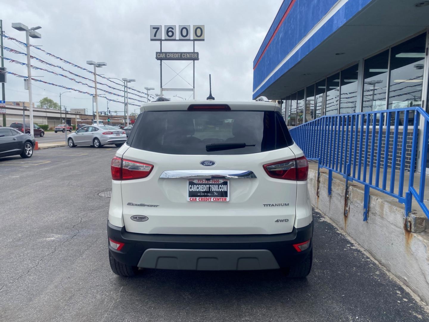 2020 WHITE Ford EcoSport Titanium AWD (MAJ6S3KL3LC) with an 2.0L L4 DOHC 16V engine, 6A transmission, located at 7600 S Western Ave., Chicago, IL, 60620, (773) 918-3980, 0.000000, 0.000000 - Photo#2